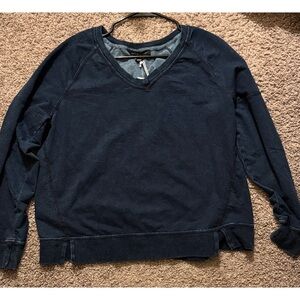 Women’s Navy-denim wash Blue Sweater